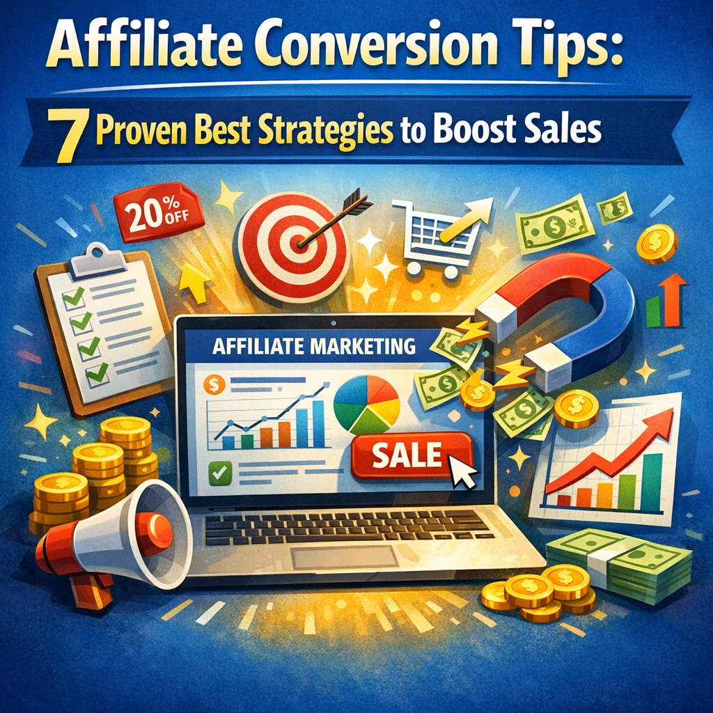 Illustration of Affiliate Conversion Tips: 7 Proven Best Strategies to Boost Sales