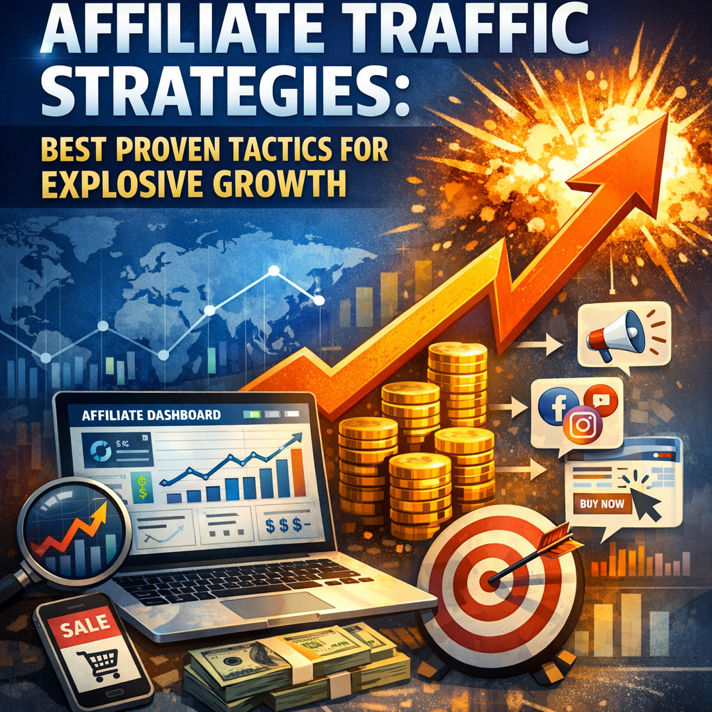 Illustration of Affiliate Traffic Strategies: Best Proven Tactics for Explosive Growth