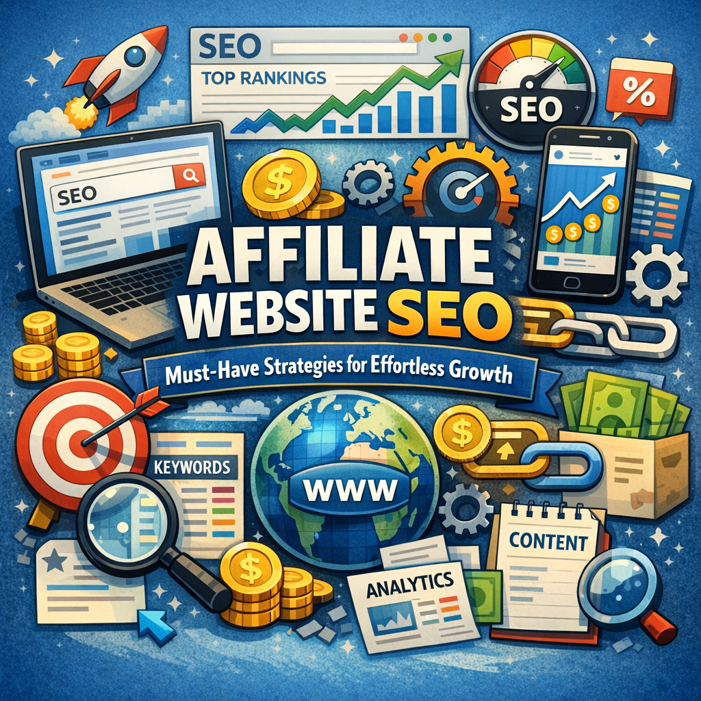Illustration of Affiliate Website SEO: Must-Have Strategies for Effortless Growth