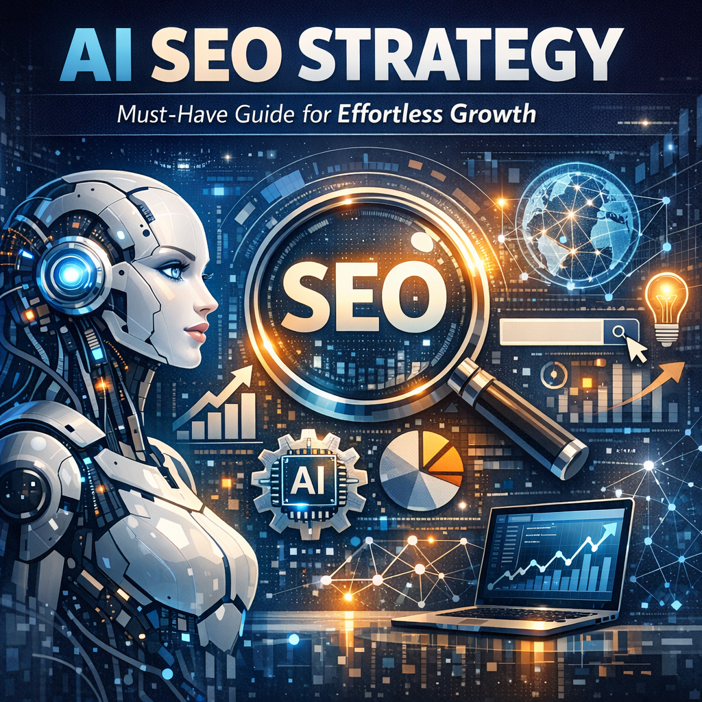 Illustration of AI SEO Strategy: Must-Have Guide for Effortless Growth