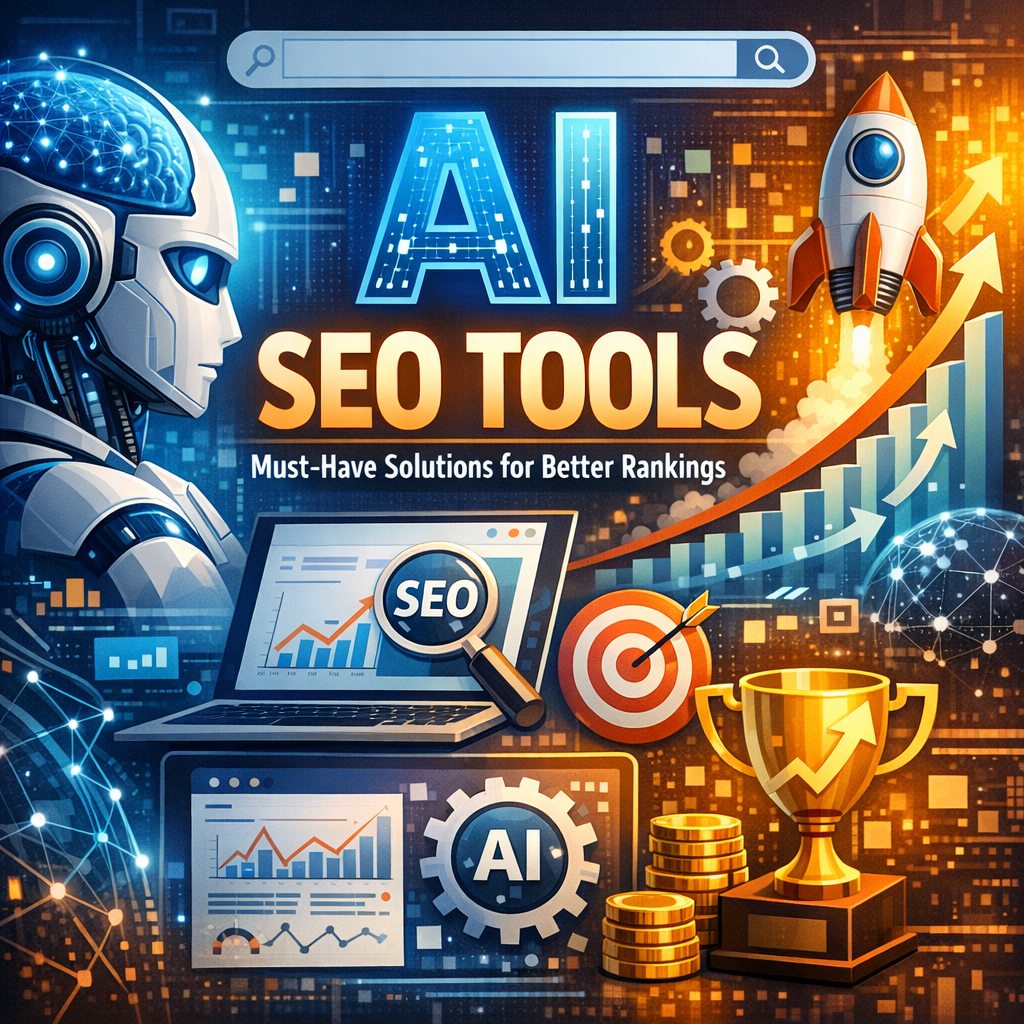 Illustration of AI SEO Tools: Must-Have Solutions for Better Rankings