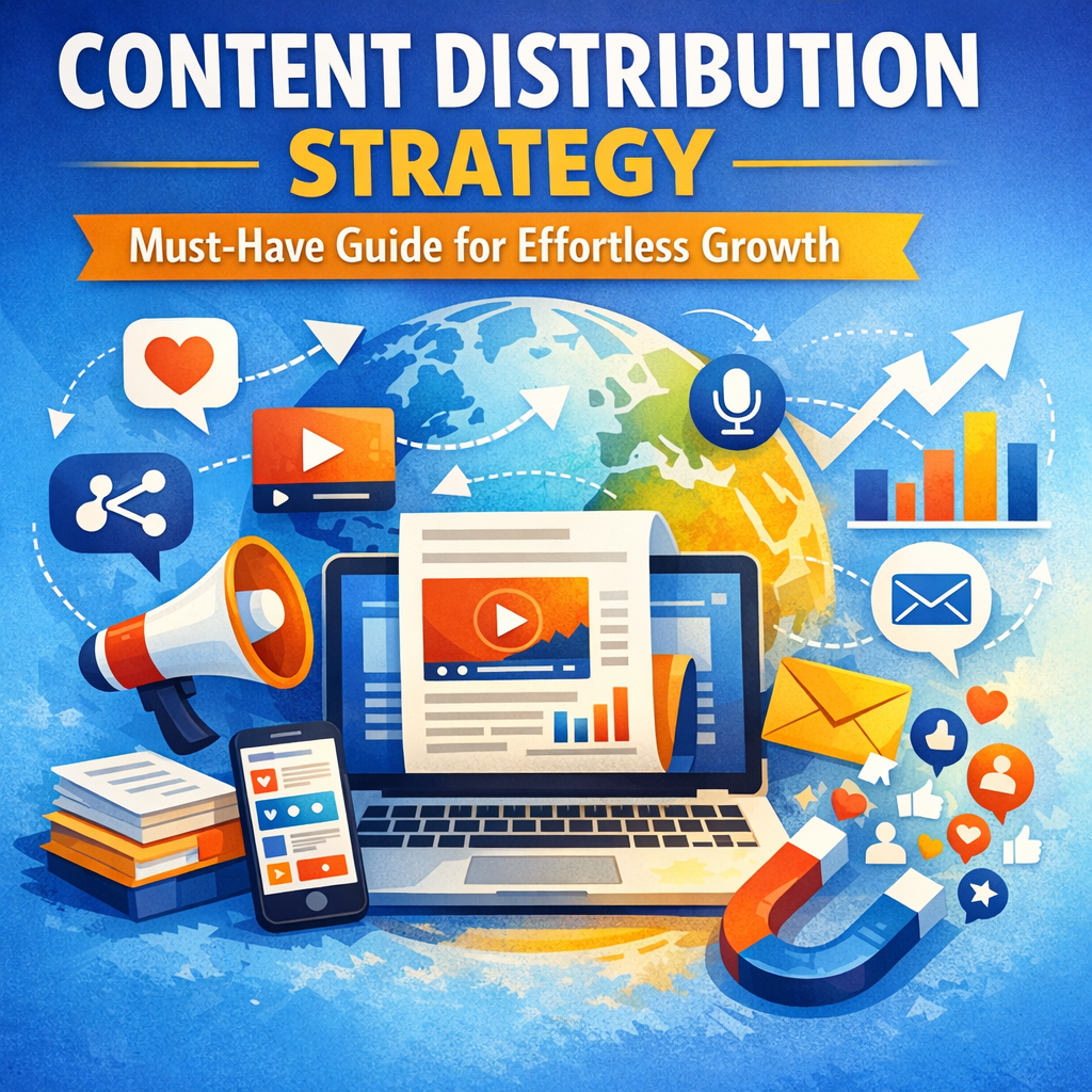 Illustration of Content Distribution Strategy: Must-Have Guide for Effortless Growth
