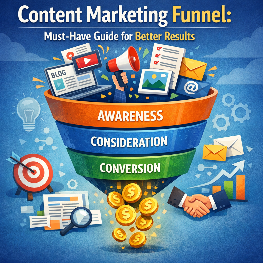 Illustration of Content Marketing Funnel: Must-Have Guide for Better Results