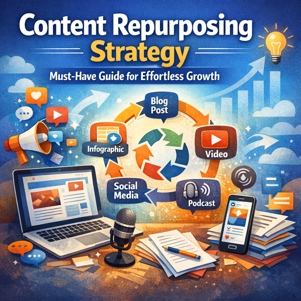 Illustration of Content Repurposing Strategy: Must-Have Guide for Effortless Growth