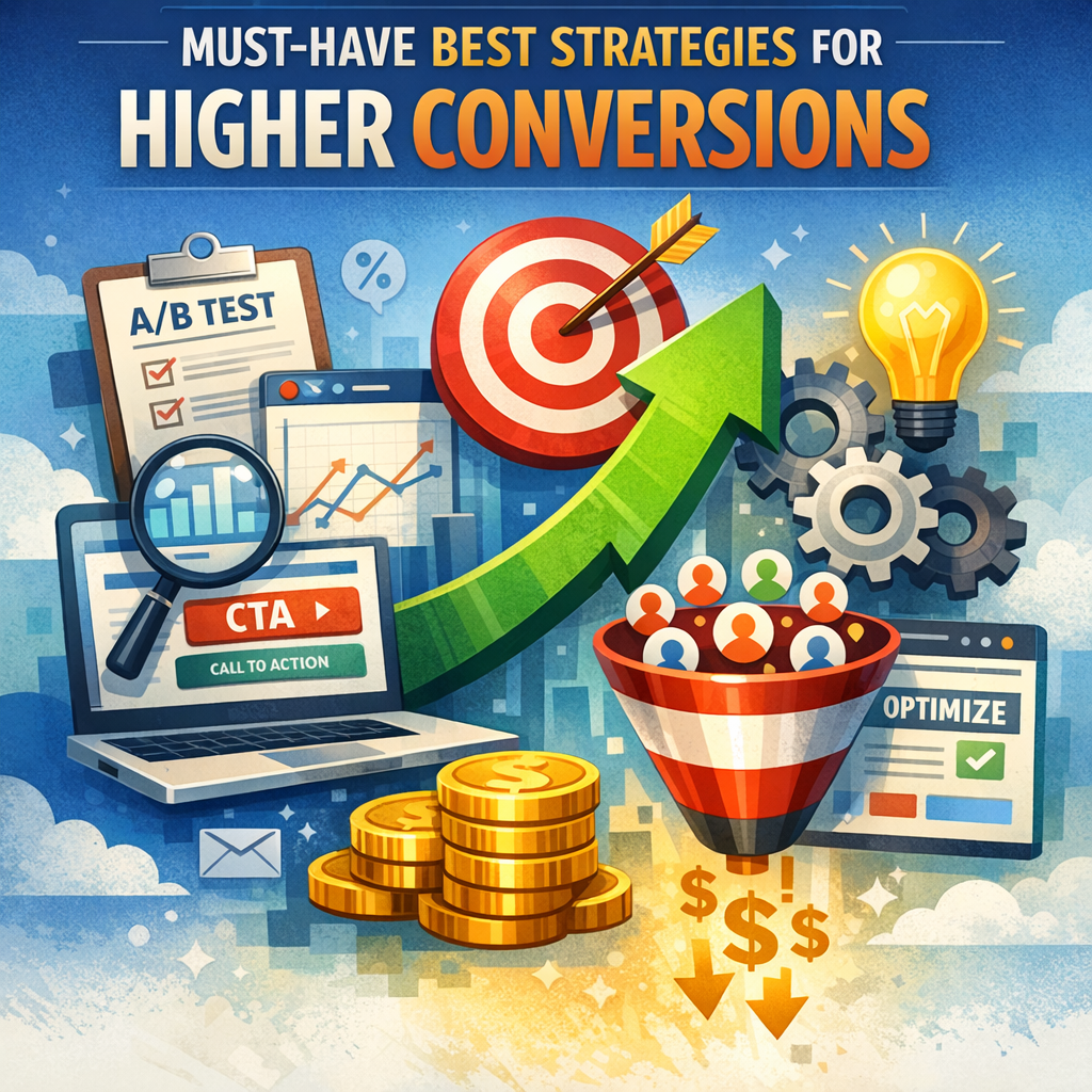 Illustration of CRO Guide: Must-Have Best Strategies for Higher Conversions
