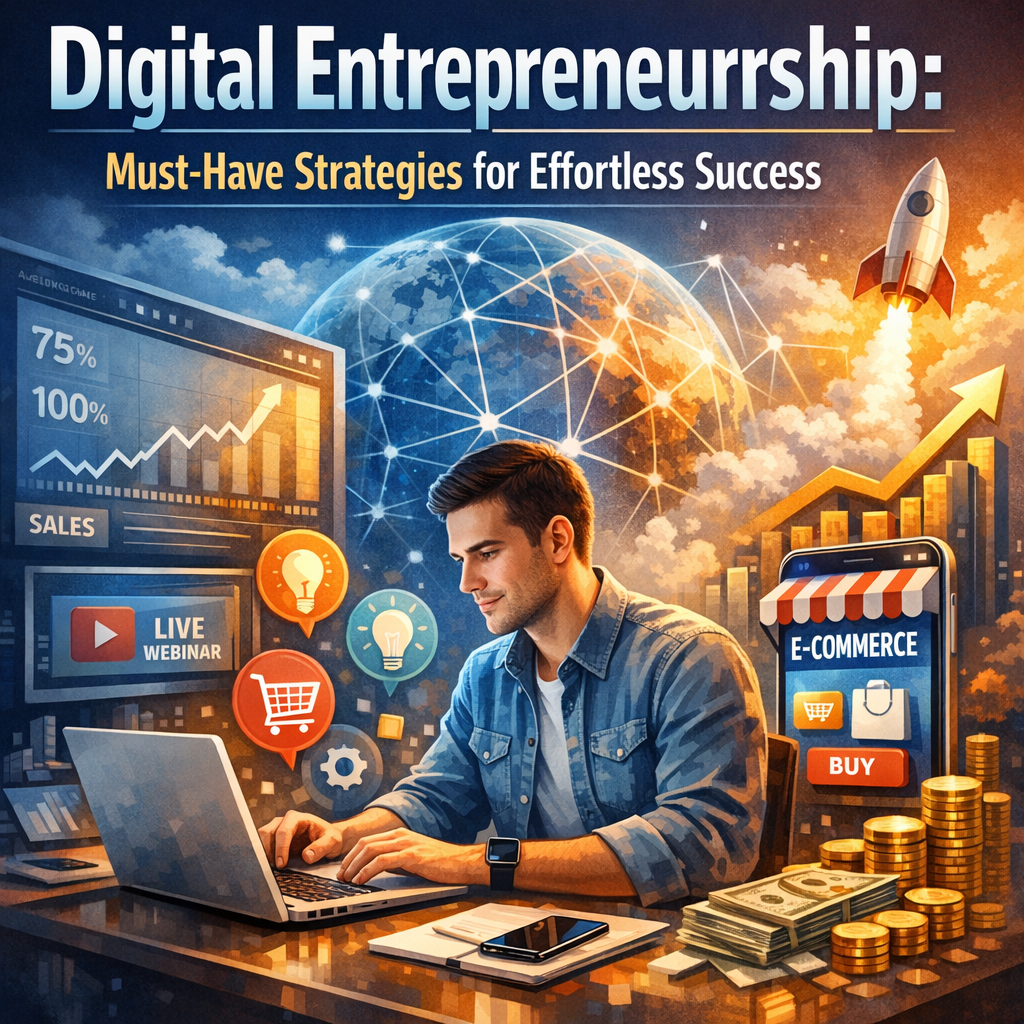 Illustration of Digital Entrepreneurship: Must-Have Strategies for Effortless Success