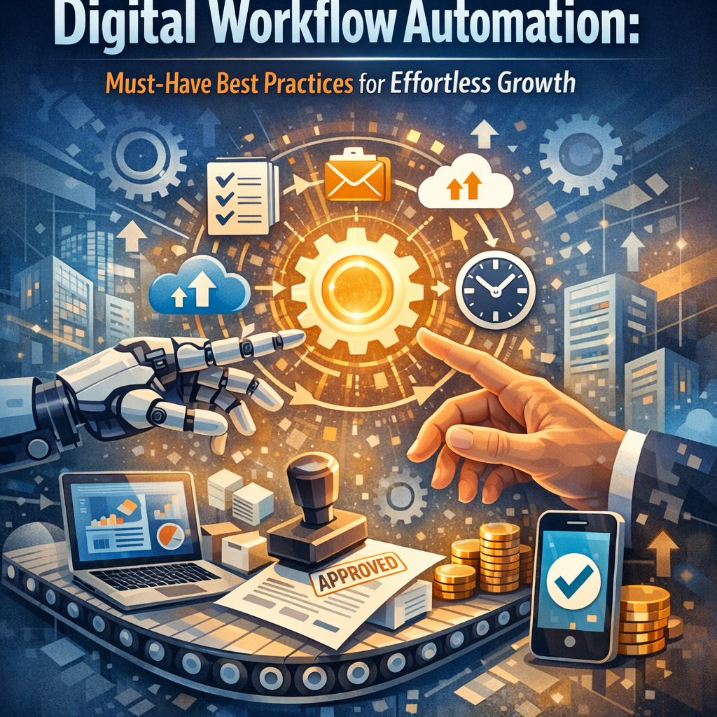 Illustration of Digital Workflow Automation: Must-Have Best Practices for Effortless Growth