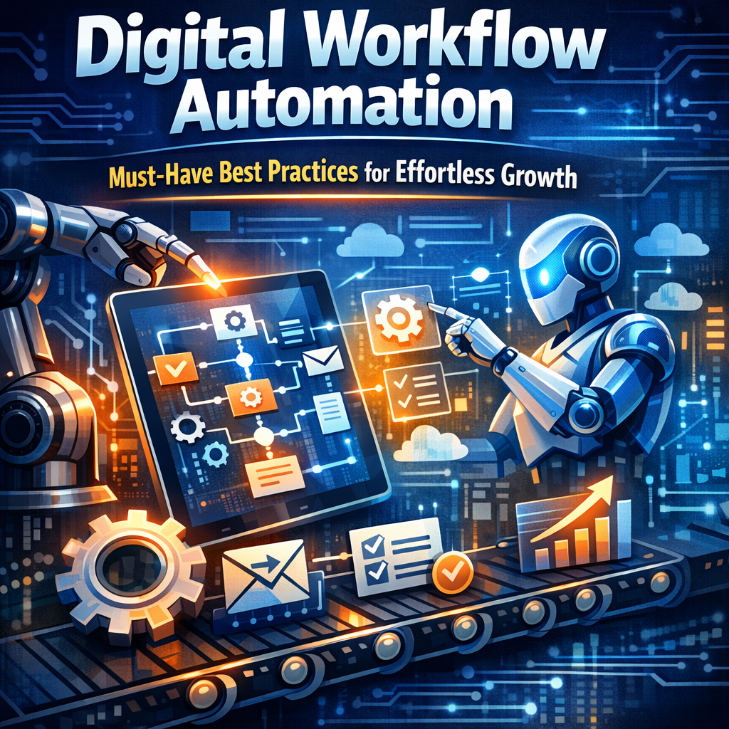 Illustration of Digital Workflow Automation: Must-Have Best Practices for Effortless Growth
