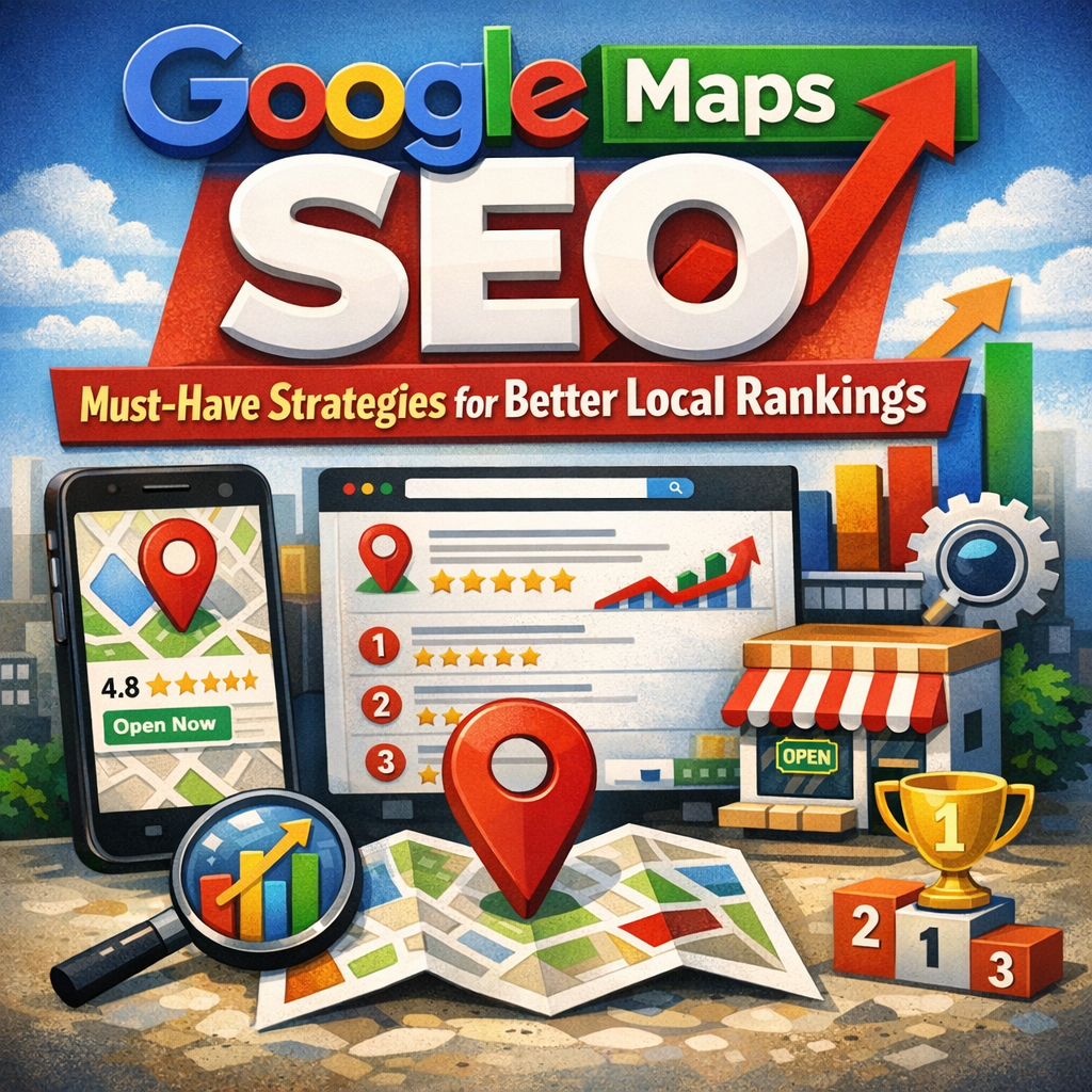 Illustration of Google Maps SEO: Must-Have Strategies for Better Local Rankings