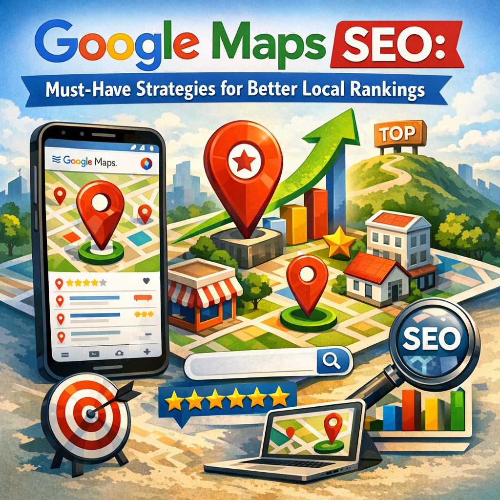 Illustration of Google Maps SEO: Must-Have Strategies for Better Local Rankings