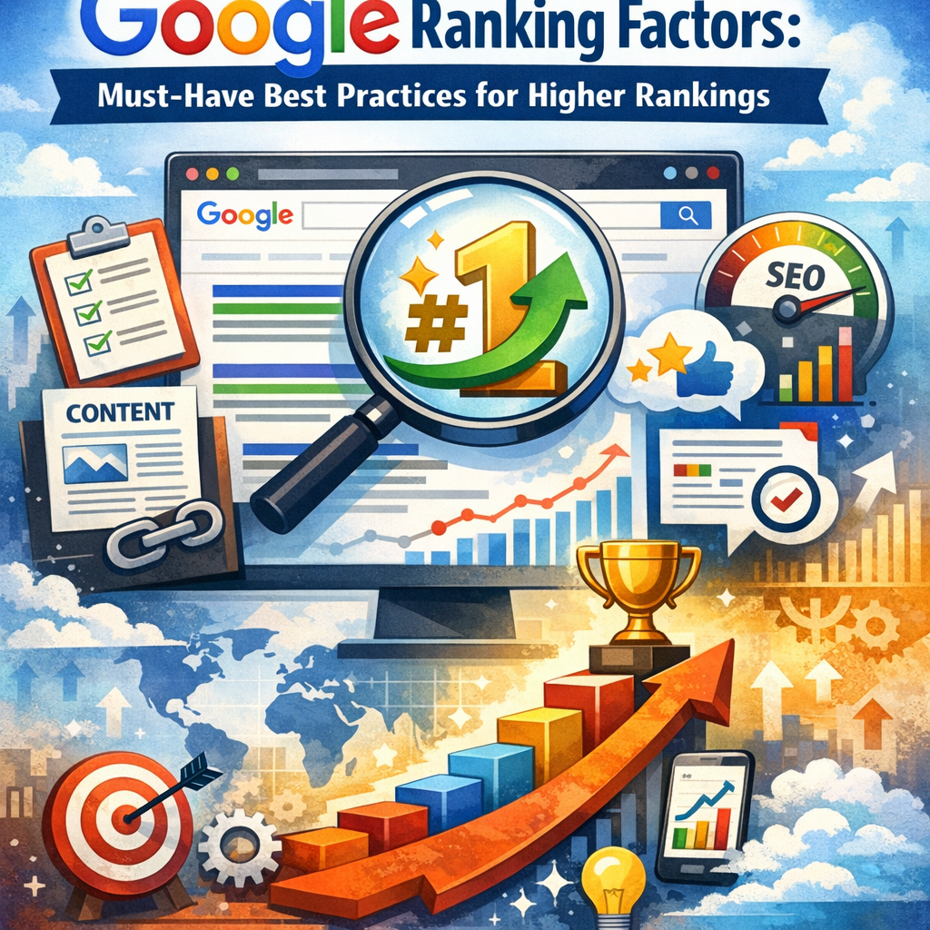 Illustration of Google Ranking Factors: Must-Have Best Practices for Higher Rankings