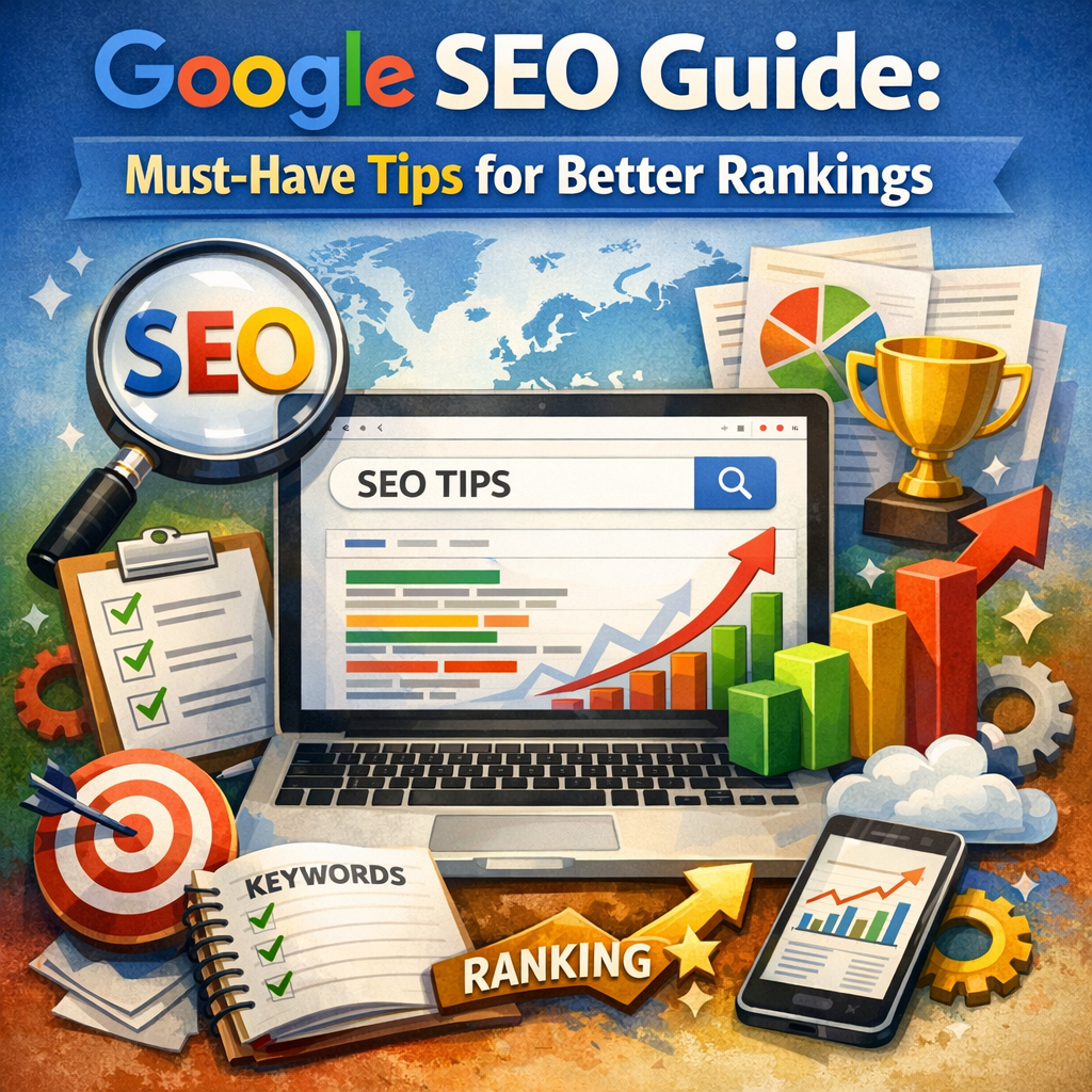 Illustration of Google SEO Guide: Must-Have Tips for Better Rankings