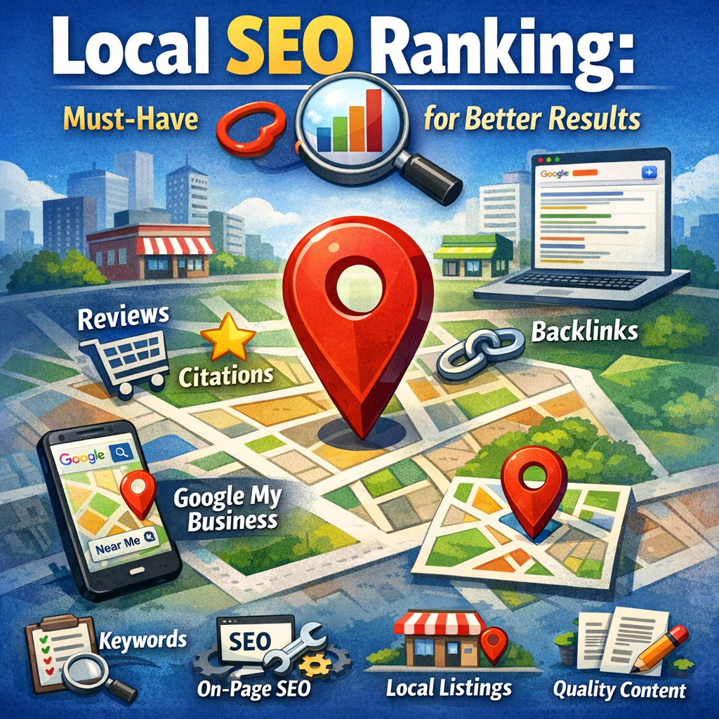 Illustration of Local SEO Ranking: Must-Have Strategies for Better Results