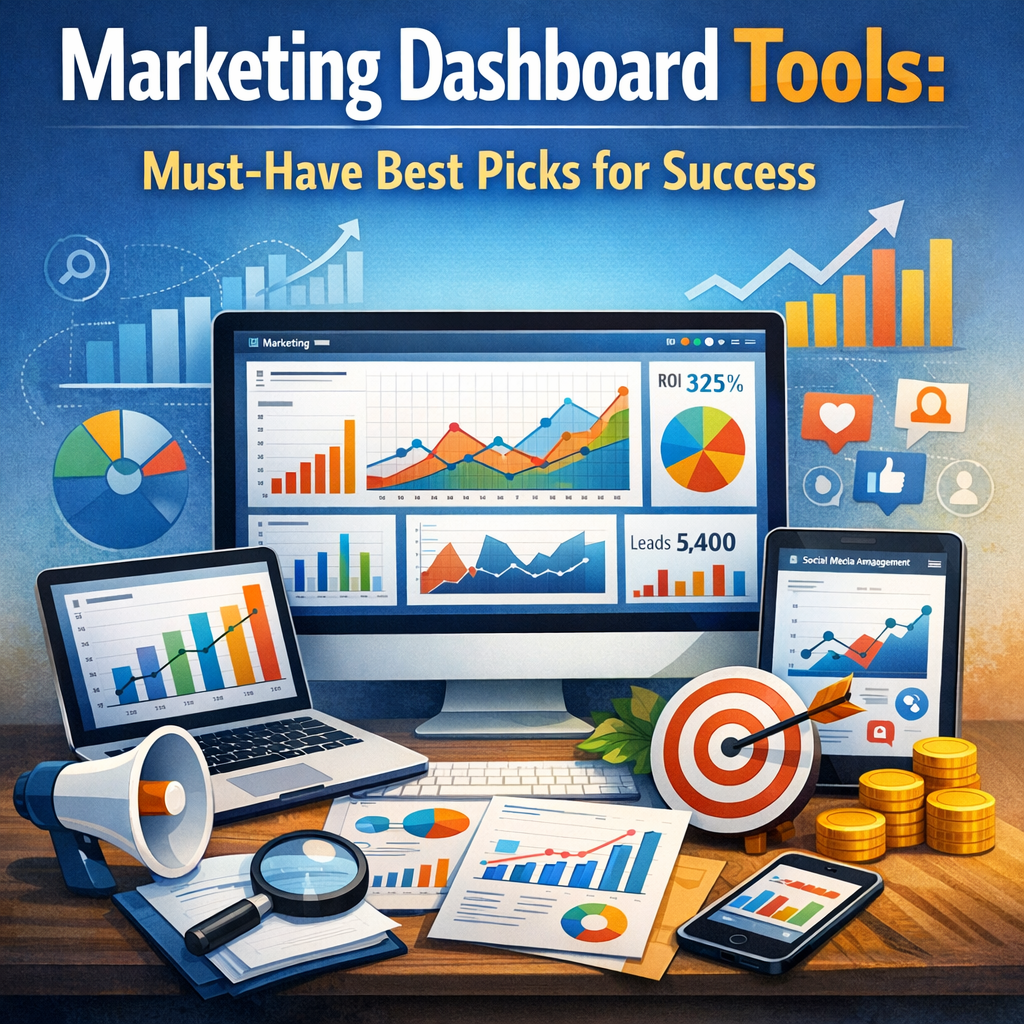 Illustration of Marketing Dashboard Tools: Must-Have Best Picks for Success
