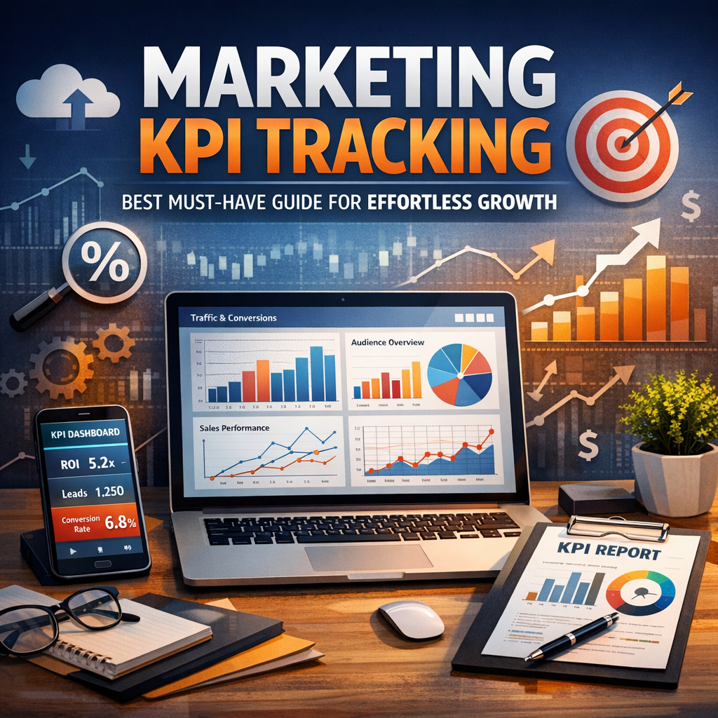 Illustration of Marketing KPI Tracking: Best Must-Have Guide for Effortless Growth