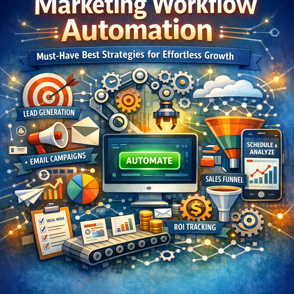 Illustration of Marketing Workflow Automation: Must-Have Best Strategies for Effortless Growth