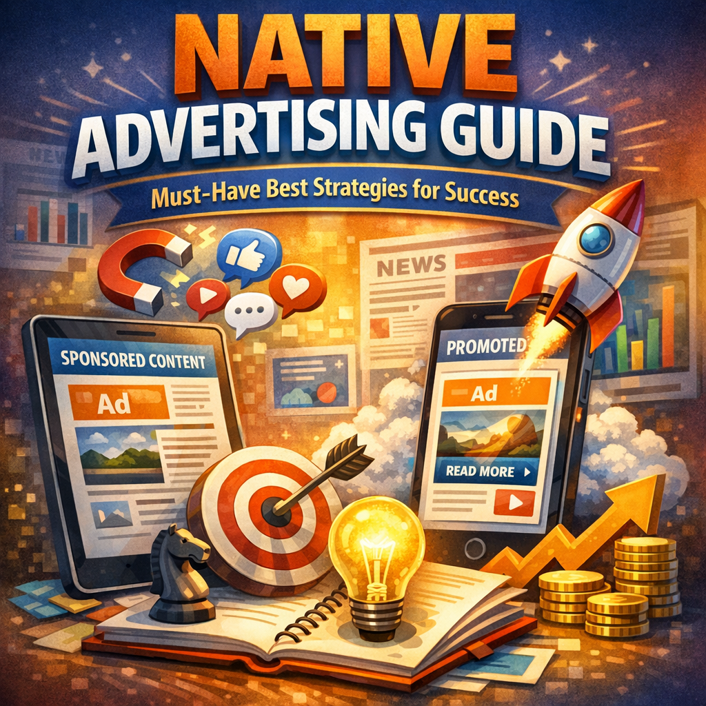 Illustration of Native Advertising Guide: Must-Have Best Strategies for Success