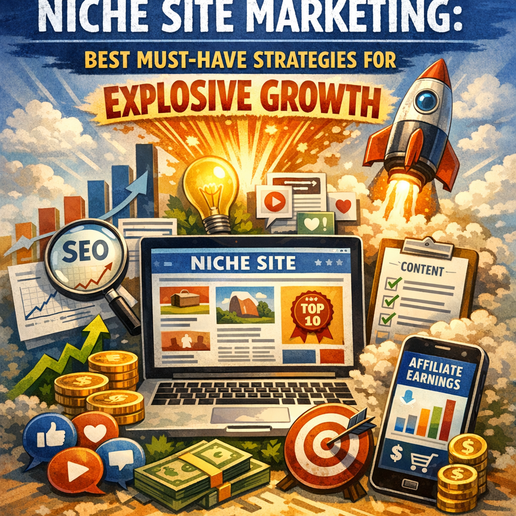 Illustration of Niche Site Marketing: Best Must-Have Strategies for Explosive Growth