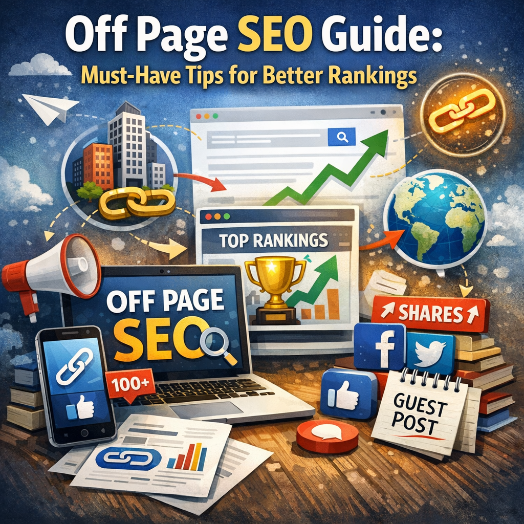 Illustration of Off Page SEO Guide: Must-Have Tips for Better Rankings