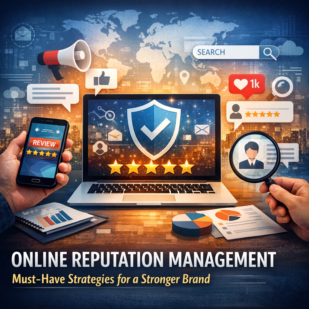 Illustration of Online Reputation Management: Must-Have Strategies for a Stronger Brand