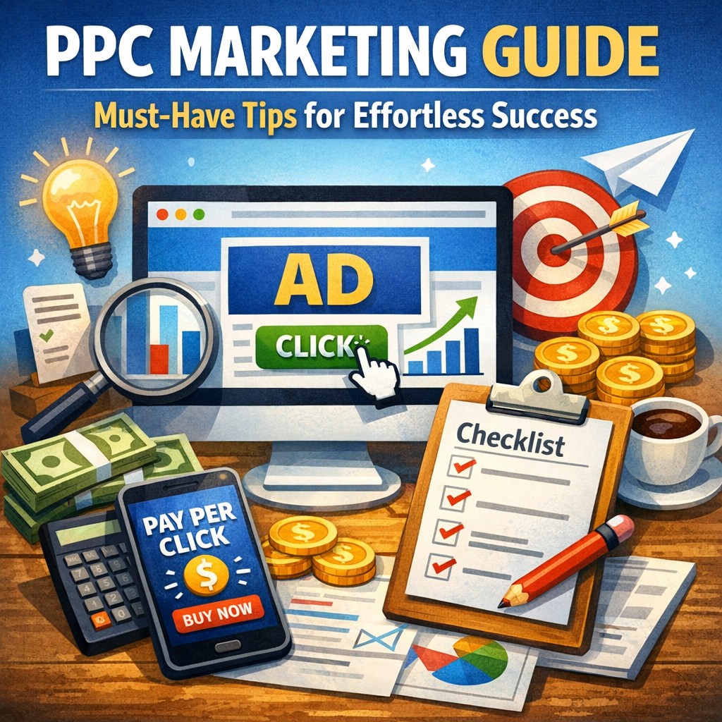 Illustration of PPC Marketing Guide: Must-Have Tips for Effortless Success