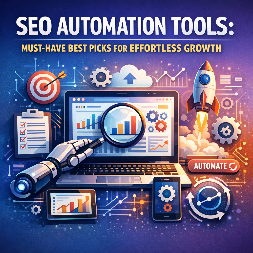 Illustration of SEO Automation Tools: Must-Have Best Picks for Effortless Growth