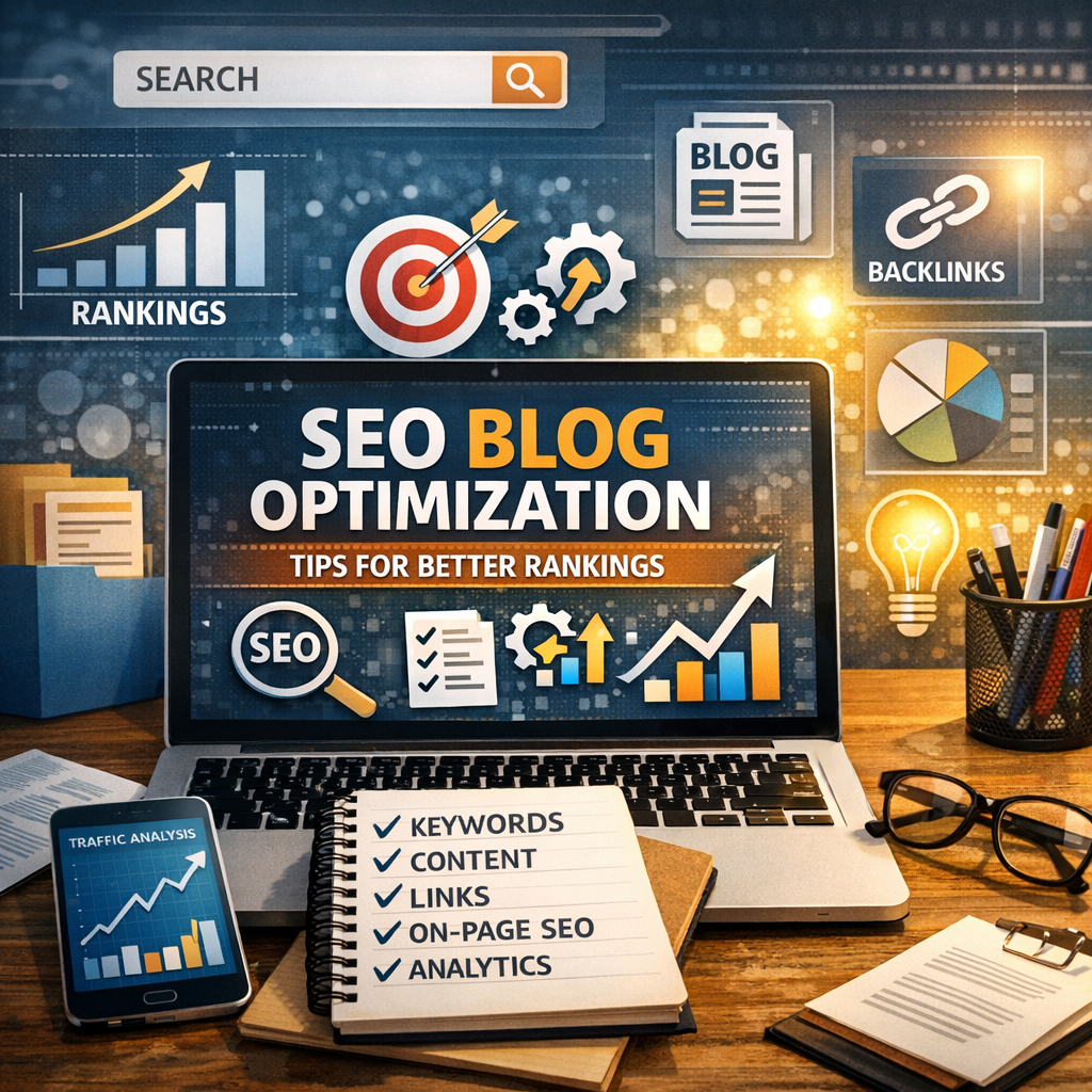 Illustration of SEO Blog Optimization: Must-Have Tips for Better Rankings