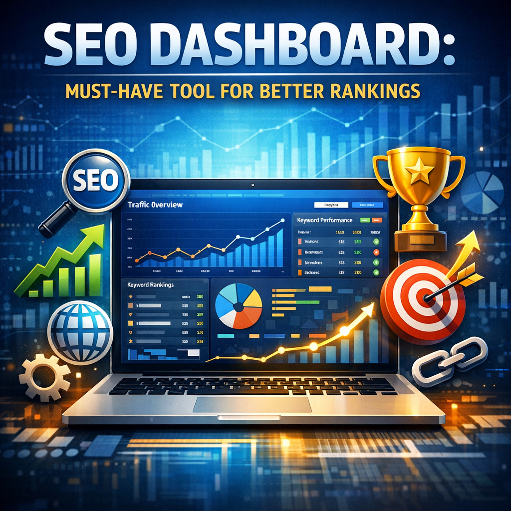 Illustration of SEO Dashboard: Must-Have Tool for Better Rankings