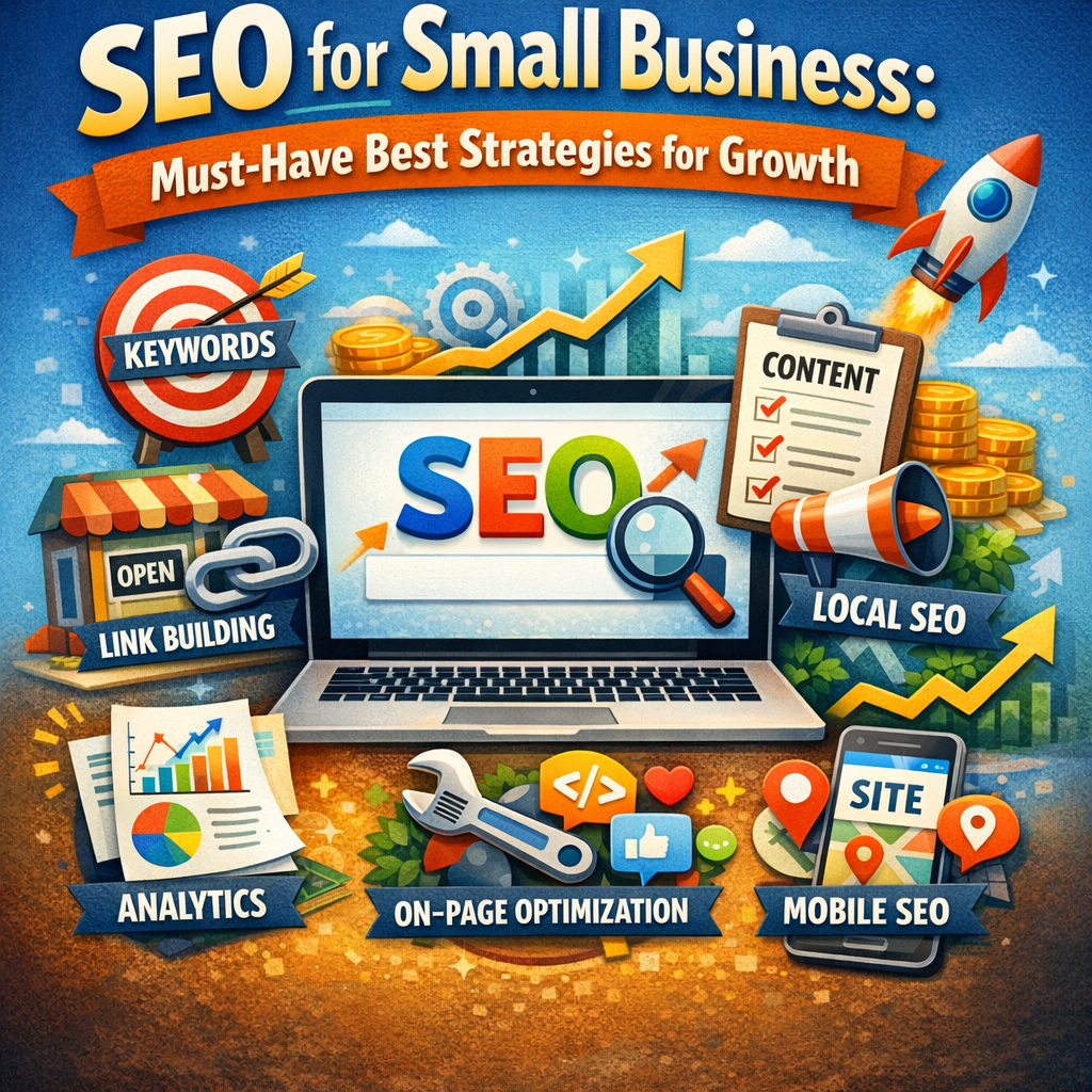 Illustration of SEO for Small Business: Must-Have Best Strategies for Growth