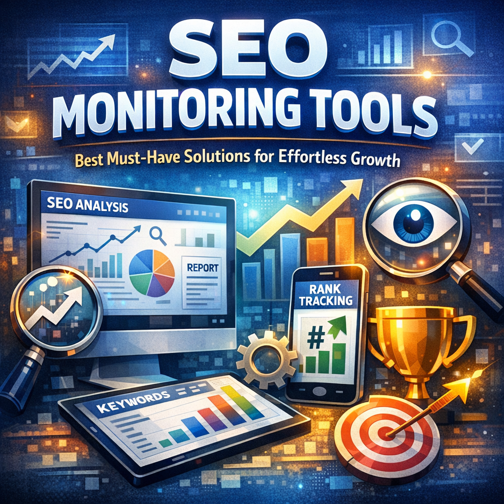 Illustration of SEO Monitoring Tools: Best Must-Have Solutions for Effortless Growth