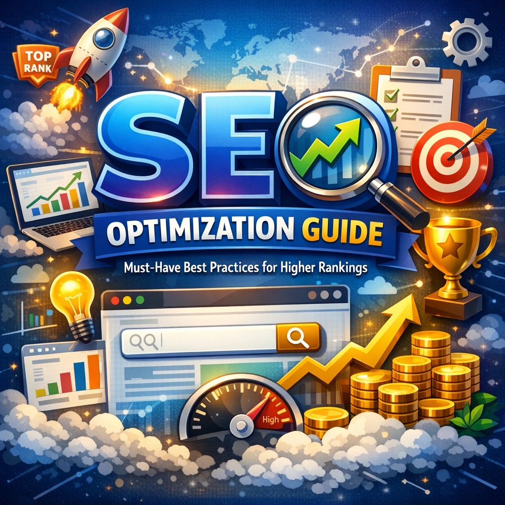 Illustration of SEO Optimization Guide: Must-Have Best Practices for Higher Rankings