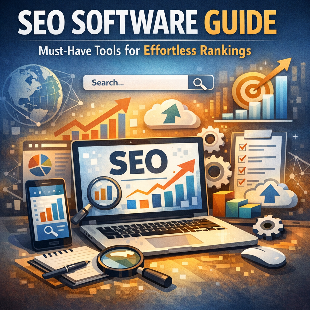 Illustration of SEO Software Guide: Must-Have Tools for Effortless Rankings