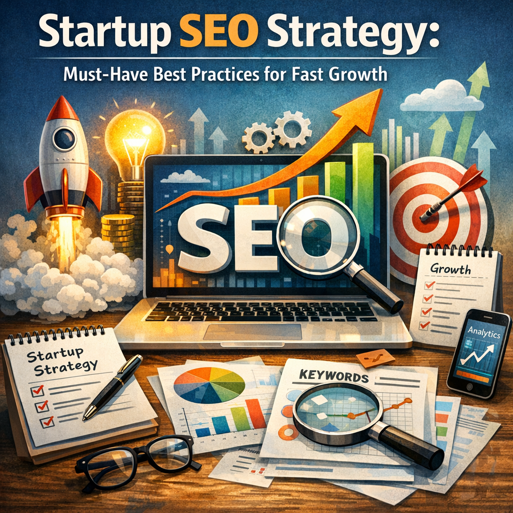 Illustration of Startup SEO Strategy: Must-Have Best Practices for Fast Growth