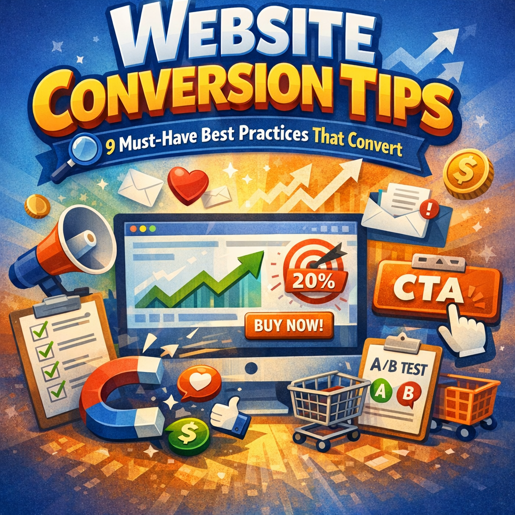 Illustration of Website Conversion Tips: 9 Must-Have Best Practices That Convert