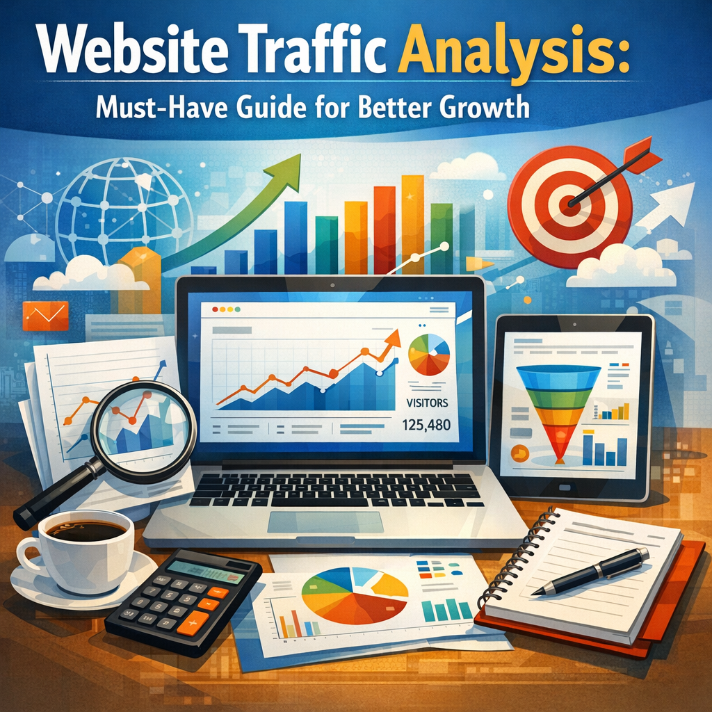 Illustration of Website Traffic Analysis: Must-Have Guide for Better Growth