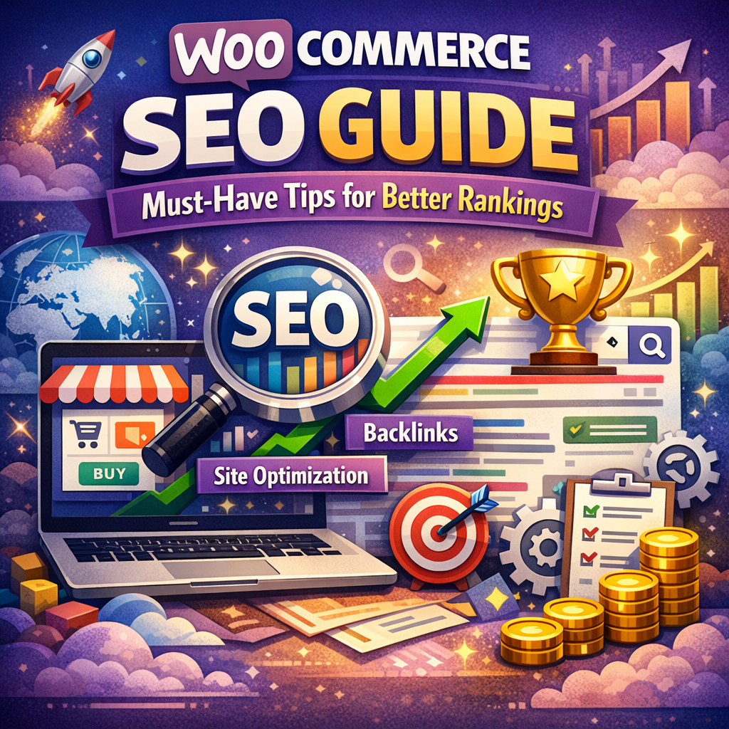 Illustration of WooCommerce SEO Guide: Must-Have Tips for Better Rankings